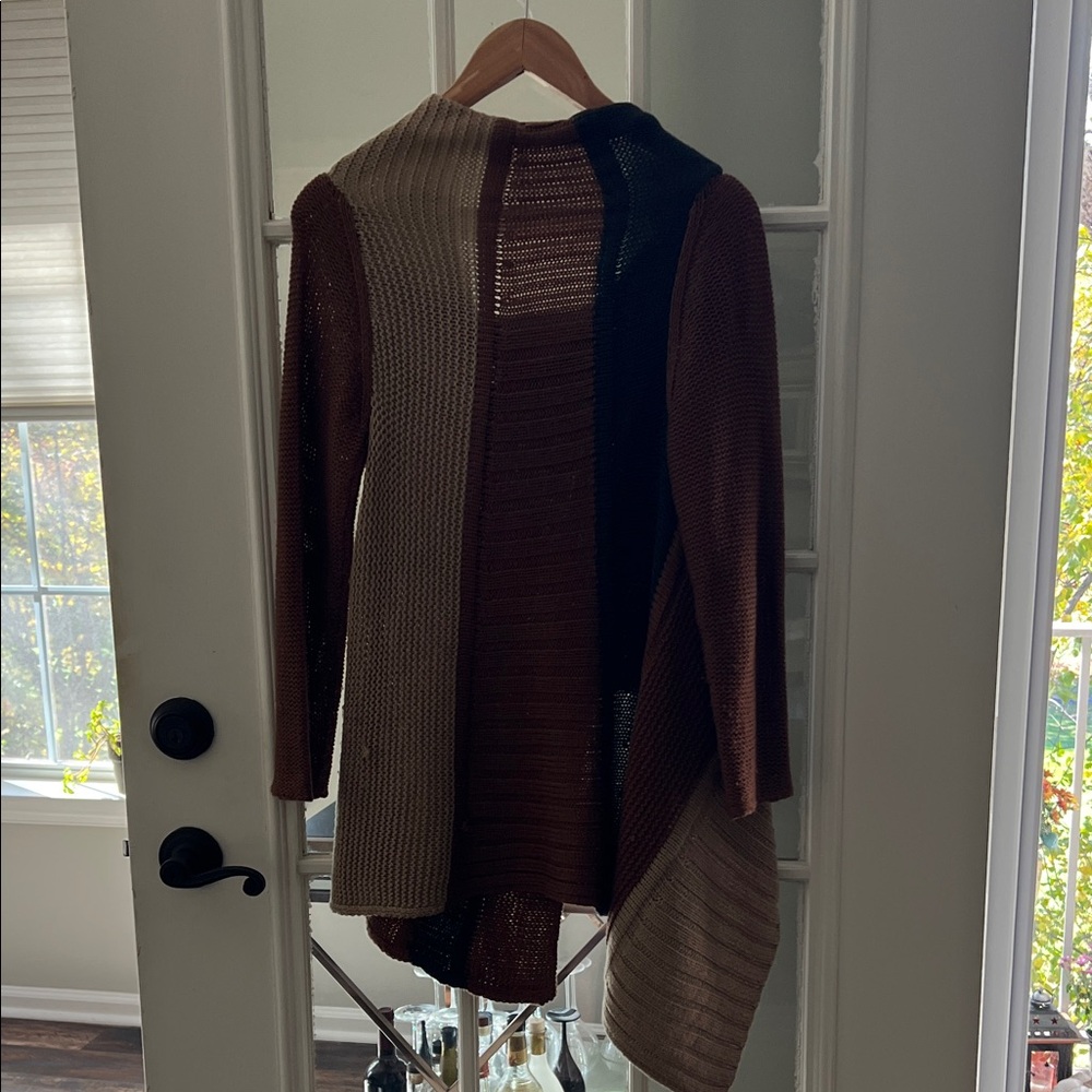 Colorblock Open Front Cardigan - Picture 4 of 4